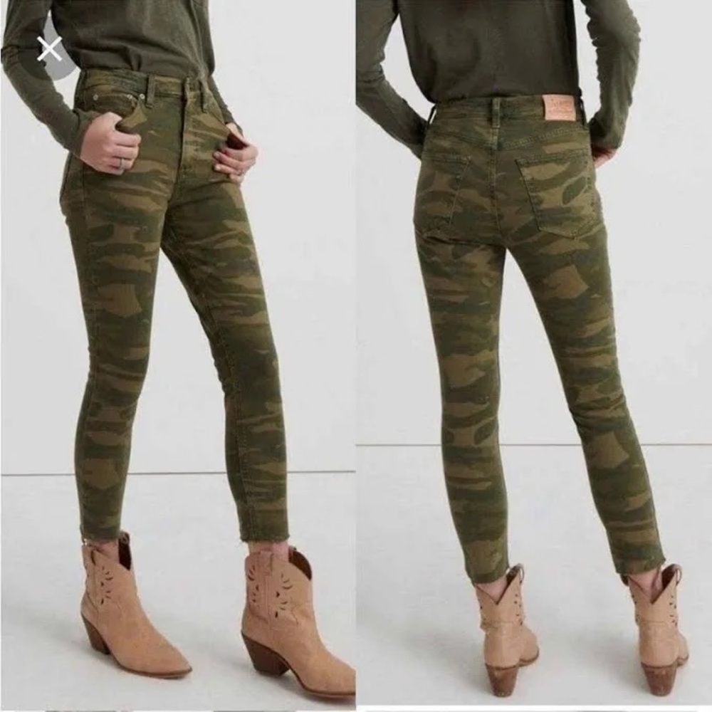 Lucky Brand Bridgette Cropped Camo Jeans In 29